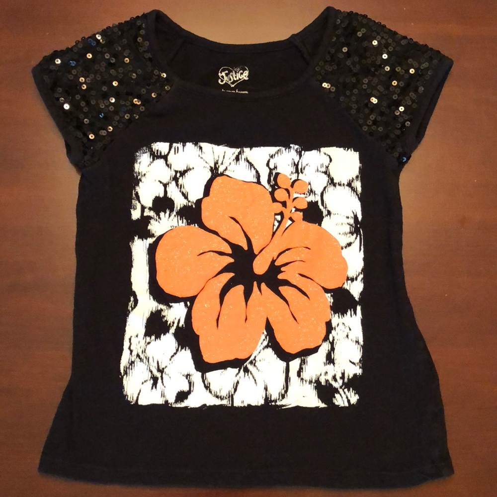 Girls Justice Sequin Top